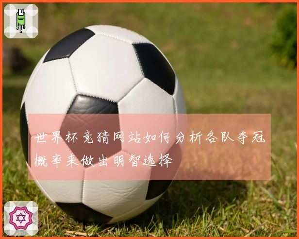 世界杯竞猜网站如何分析各队夺冠概率来做出明智选择
